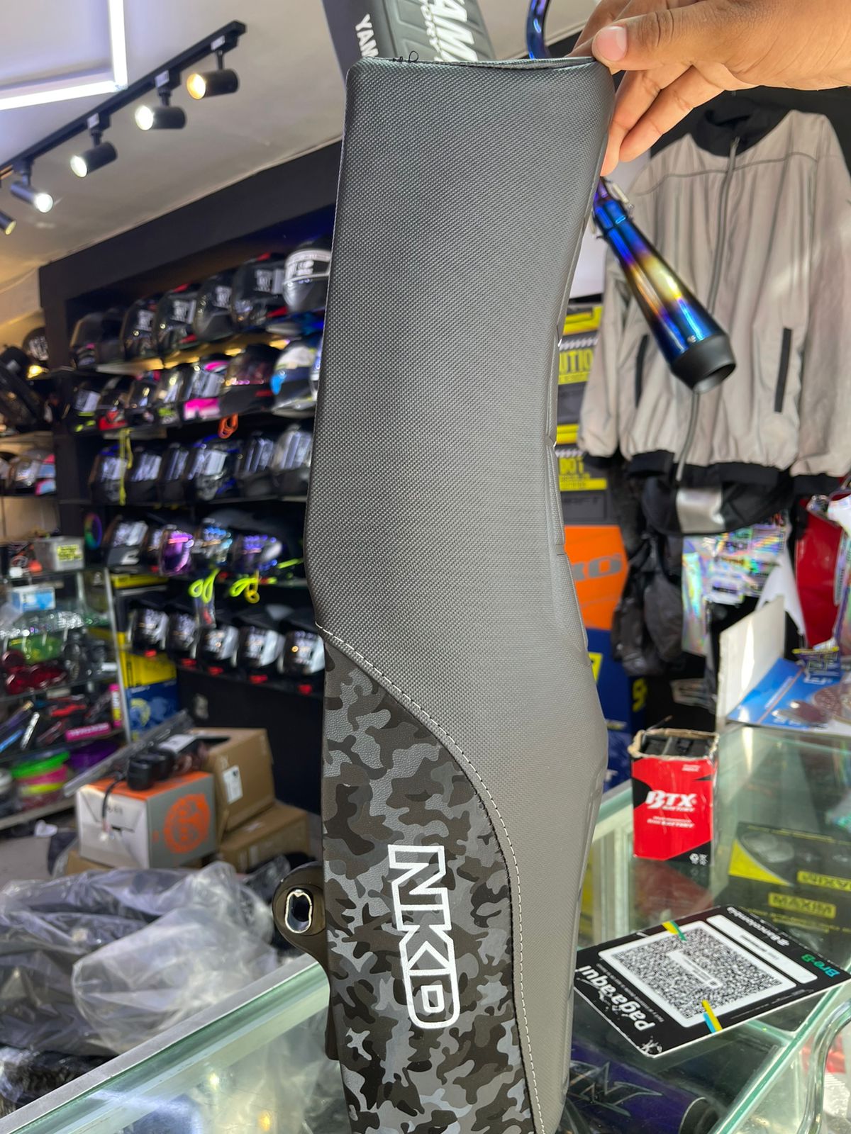 SILLA COMPLETA NKD CAMUFLADO Y LETRAS