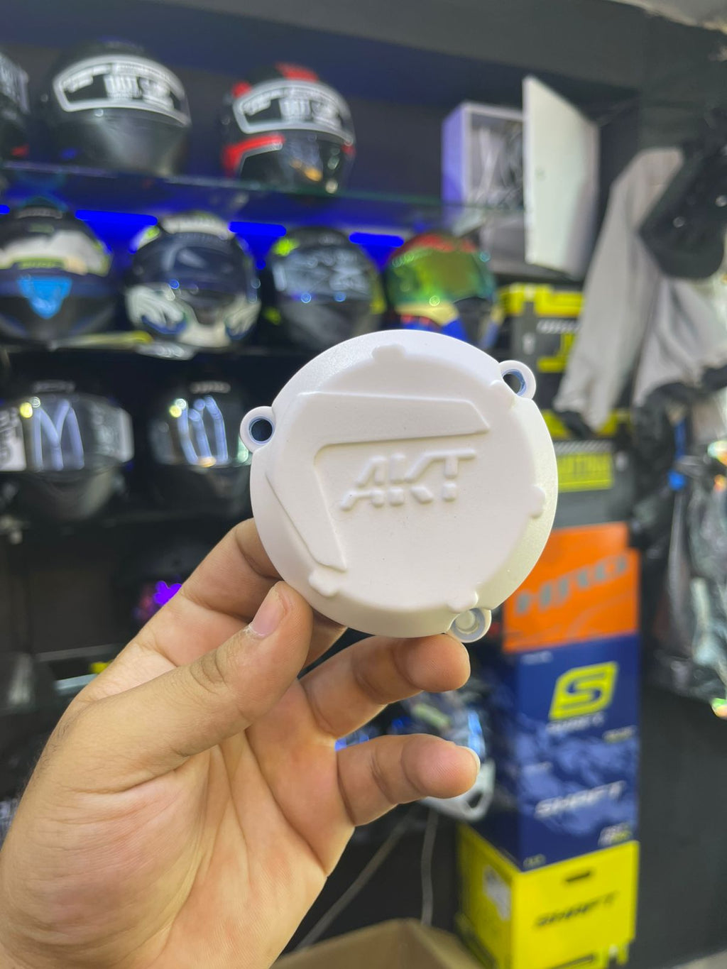 Kit Tapa Motor AKT NKD 125 - Amarillo Neón completo