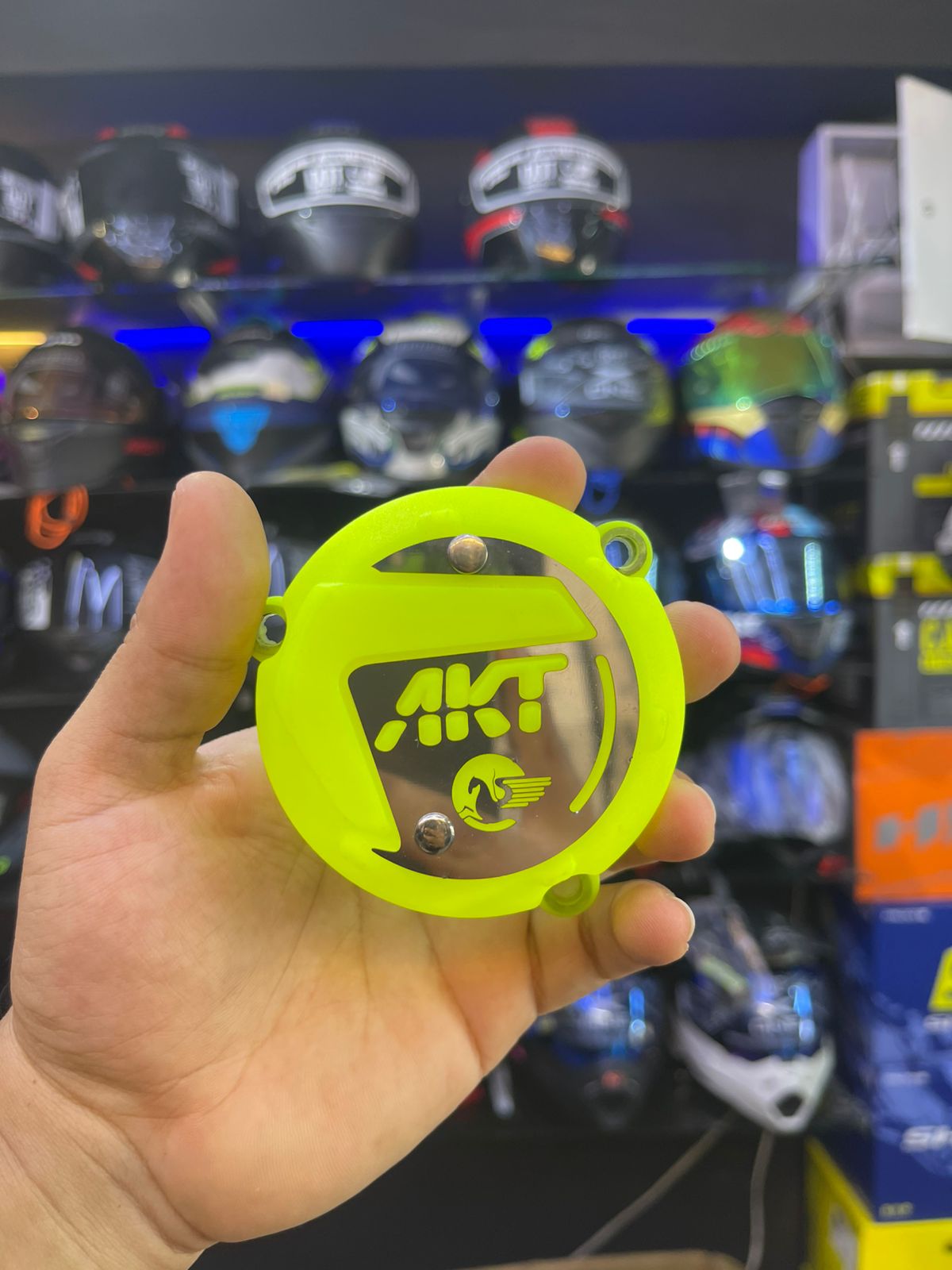 Kit Tapa Motor AKT NKD 125 morado - vista frontal